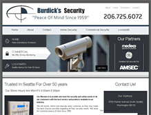 Tablet Screenshot of burdicksecurity.com